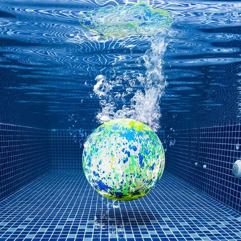 Autre accessoire pour piscine Jouets de piscine Boule d'eau, balles de piscine de 22cm avec adaptateur de remplissage d'eau, balles rebondissantes de natation sous-marines pour adultes, adolescents