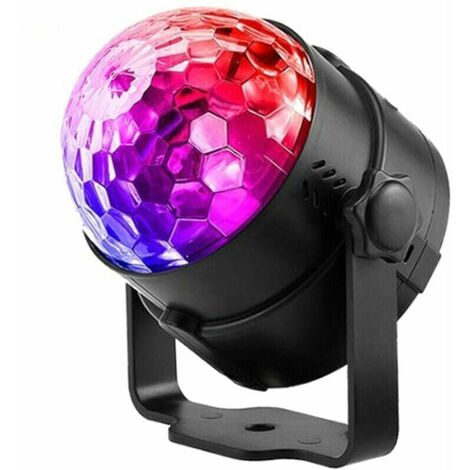 Autre outil du menuisier Mini LED Crystal Magic Ball Light Rotating Strobe Light Projection Light Stage Light, Télécommande Prise USB S'arêern