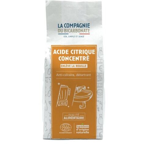 AUTRES Acide citrique alimentaire anhydre COMPAGNIE DU BICARBONATE écodétergent 1kg