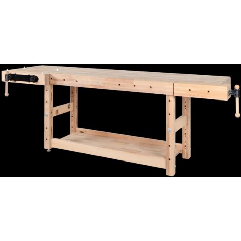 AUTRES Base d’établi menuiserie 2500 mm - Hauteur 1100 mm - Étau longitudinal Bench13