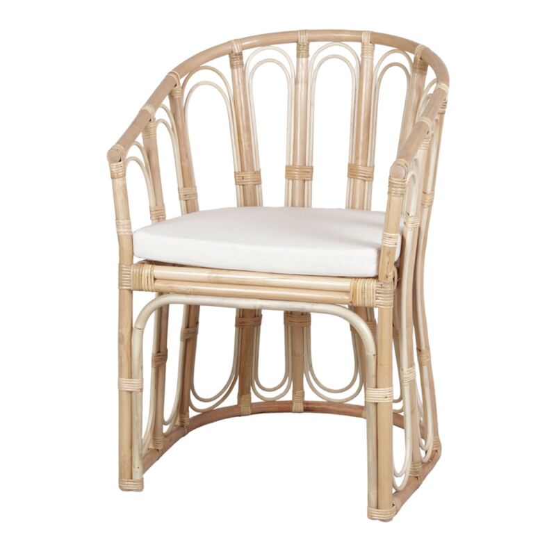 AUTRES Chaise en rotin naturel avec un style méditerranéen - modèle 027 - naturel