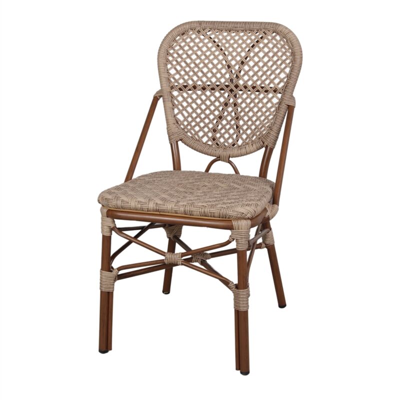 AUTRES Chaise en rotin synthétique avec un style bistrot - modèle 036 - naturel