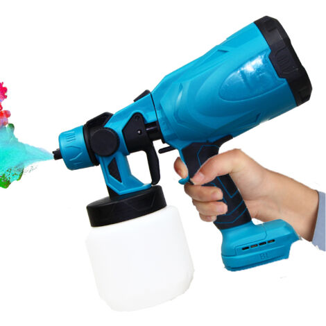 Autres outils de peinture, pulvérisateur de peinture sans fil HVLP, pistolet de pulvérisation électrique， pistolet à peinture de clôture portatif (sans batterie), compatible avec la batterie Makita