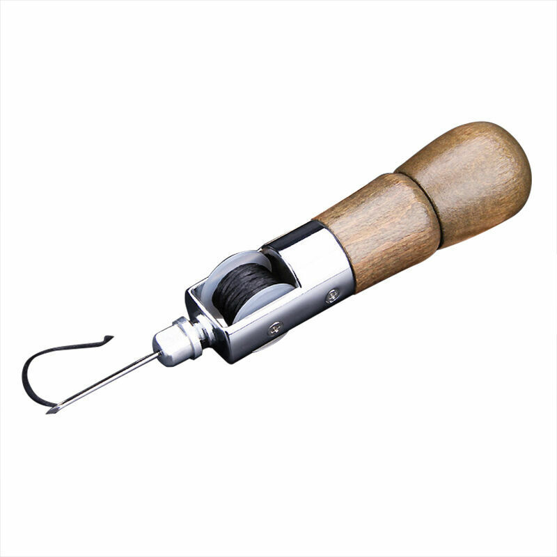 Autres outils spécialisés , Kit De Poincon a Coudre En Cuir Avec Poignee En Bois Bricolage, Machine a Coudre Professionnelle a La Main, Trousse a
