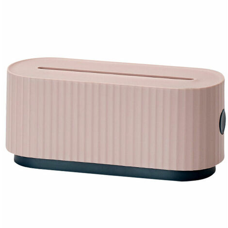 Autres rangements Boite de stockage d'energie Boite de stockage de fil de prise de grande capacite a dissipation thermique ventilee, rose