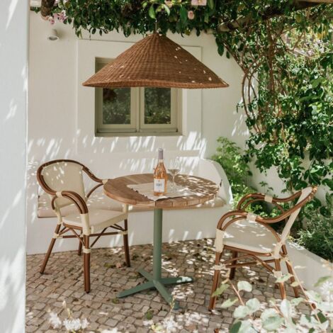 AUTRES Table bistrot en teck - modèle 095 - 80 cm