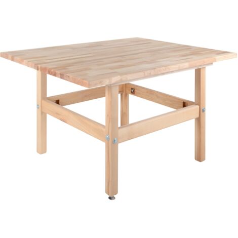 AUTRES Table de travail scolaire 1500 x 1200 - Hauteur 850 mm - Plateau hêtre 40 mm