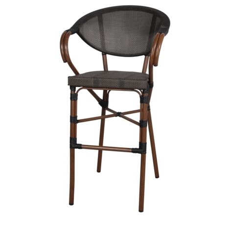 AUTRES Tabouret haut d’extérieur avec un style bistrot - modèle 084 - graphite
