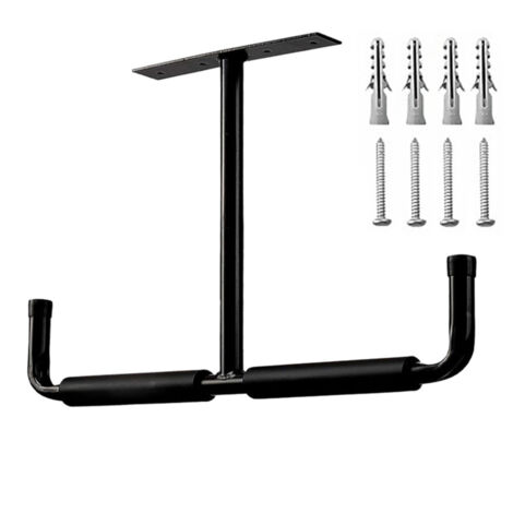 AUTRUCKER Crochet de rangement pour garage suspendu, support de plafond, présentoir, crochet de suspension utilitaire pour canne à pêche, skateboard