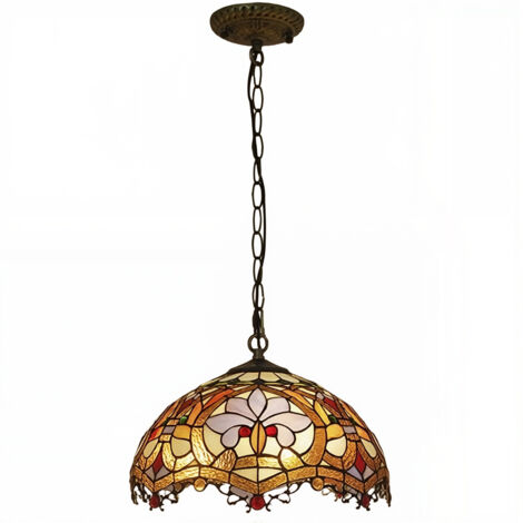 AUTRUCKER Larger Diameter 30cm Pendant Light with Tiffany Chain, Güell Series