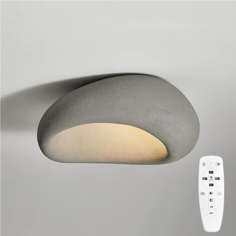 AUTRUCKER Plafonnier de style Wabi-sabi 40CM, lampe de chambre à coucher originale de style japonais pour la maison lampe de salon simple pour restaurant