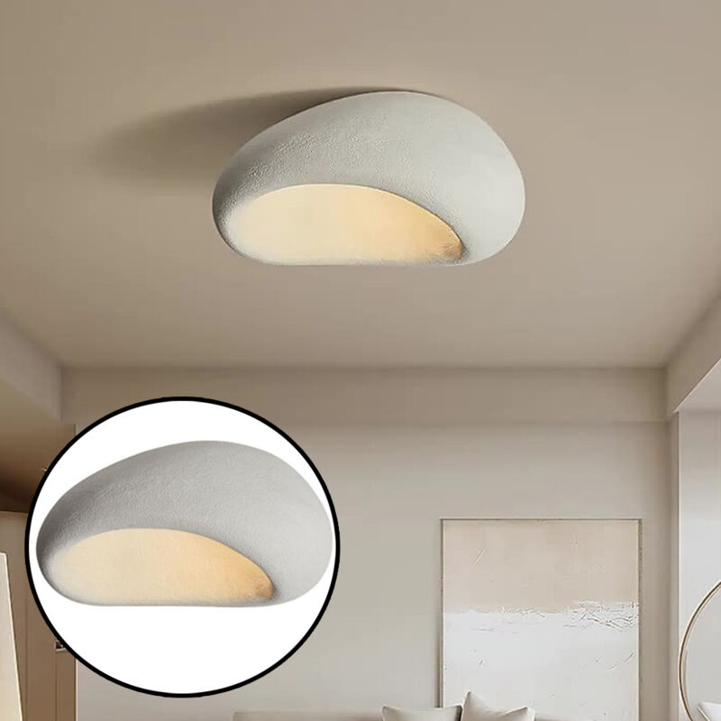 AUTRUCKER Plafonnier Moderne Japonais en Forme de nid d'oiseau, plafonnier E27, plafonnier d'intérieur pour Salle à Manger Cuisine îlot Lumineux,