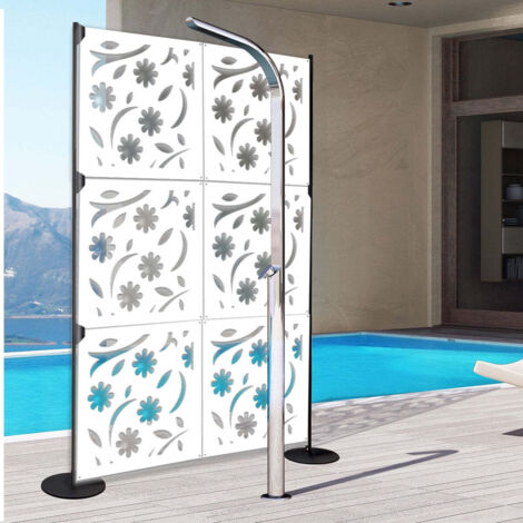 AUTUMN - Pannello in PVC traforato - Parasole - Misura: 48x48 cm - Colore: bianco