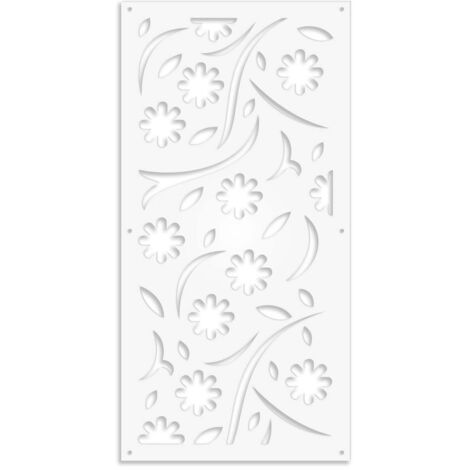 AUTUMN - Pannello in PVC traforato - Parasole - Misura: 50x150 cm - Colore: bianco