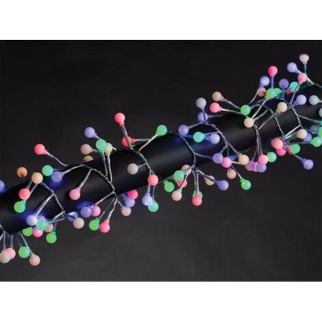 AUVA LED - 3 m - 176 bolas - multicolor - cable transparente - 24 V