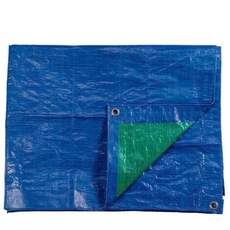 Auvent 10x15m Double Face. Couleur Bleu/Vert. Densité 90g/M² Edm