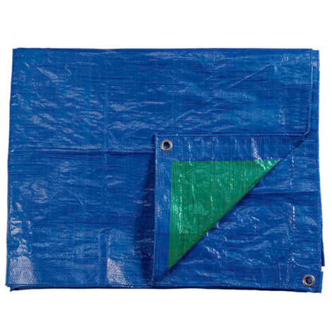 Auvent 4x6m Double Face. Couleur Bleu/Vert. Densité 90g/M² Edm