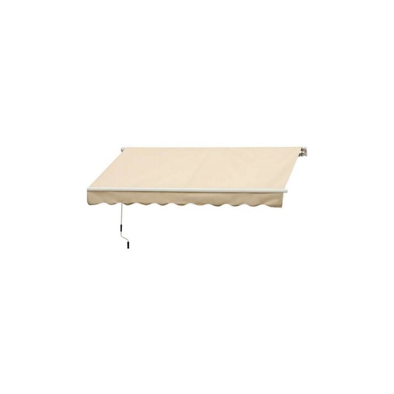 Sangiorgio - Store enrouleur beige 3 x h 2 m e'tanche fixation plafond et mur