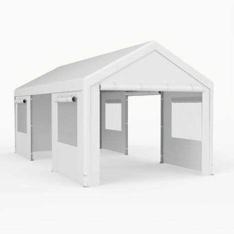 auvent abri voiture tente garage robuste couverture portable abri extérieur toit pieds imperméable structure bâche rangement paroi latérale mur déga
