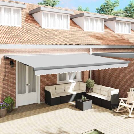 Auvent Anthracite 4,5 × 3 m Métal vidaXL