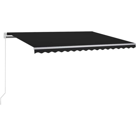 Auvent automatique capteur de vent et LED 350x250 cm Anthracite