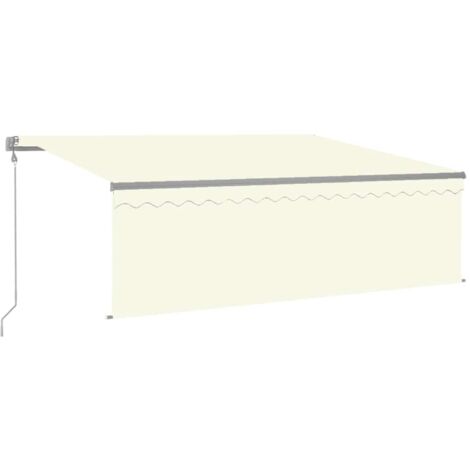 Auvent automatique rétractable avec store 4x3 m Crème