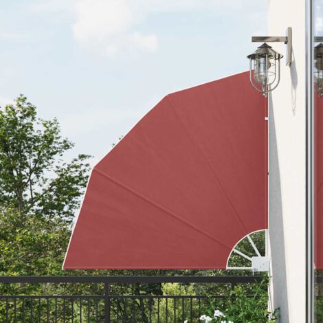 Auvent de Balcon Anti-Soleil - latéral pliable - Auvent de jardin terrasse bistro - Terre cuite 140x140 cm Chic-817505