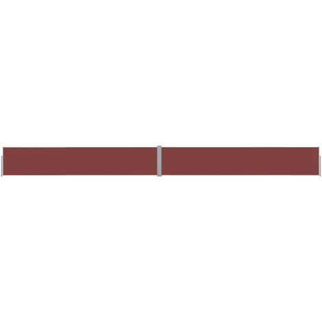 Auvent de Balcon Anti-Soleil - latéral rétractable de patio - Auvent de jardin terrasse bistro - 140x1200 cm Marron Chic-476269