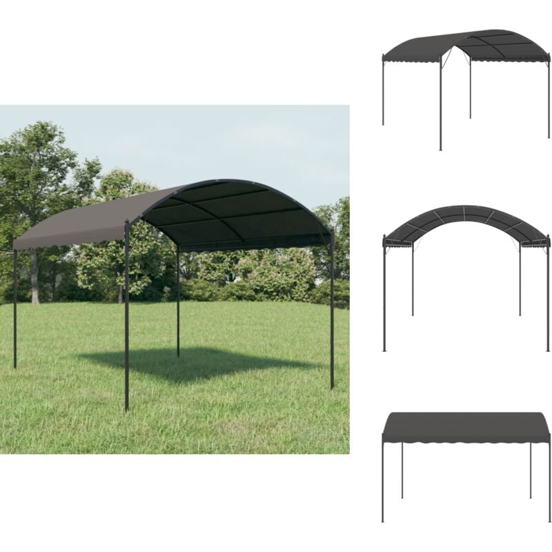 Vidaxl - Auvent de parasol 3 x 4 m Anthracite - Chapiteau - Auvent - Abri Solaire - Jardin - Terrasse