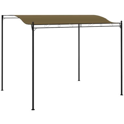 Auvent de parasol  Store Banne Auvent de jardin 3x2,5 m Taupe 180 g/m² 32497
