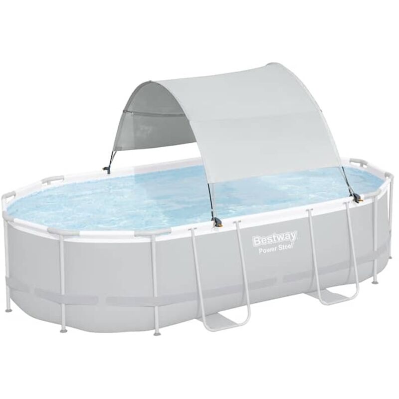 Bestway - Auvent de piscine hors sol Blanc