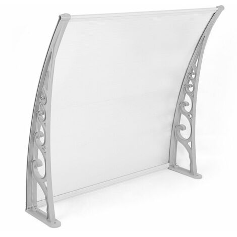 Auvent de porte entrée marquise porte marquise d'accueil terrasse toit translucide - 60cmx100cm