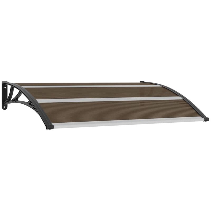 Auvent de Porte PC Noir 150 x 100 cm