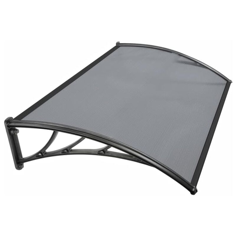 Auvent de Porte Marquise d'accueil 80 x 120 CM teinté