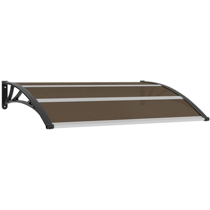 Auvent de porte Noir 150 x 100 cm Plastique