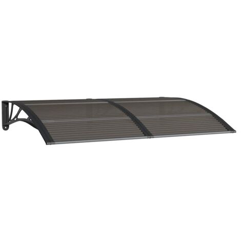Auvent de porte Noir 150x100 cm Polycarbonate