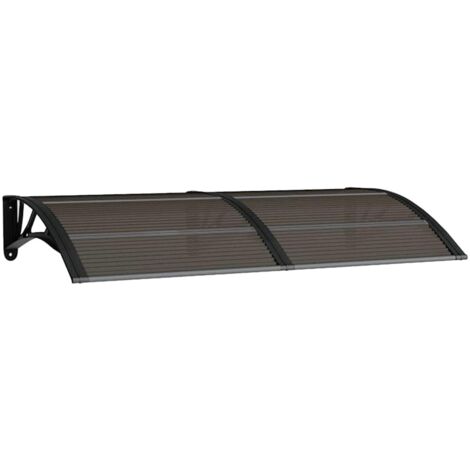 Auvent de porte Noir 150x75 cm Polycarbonate