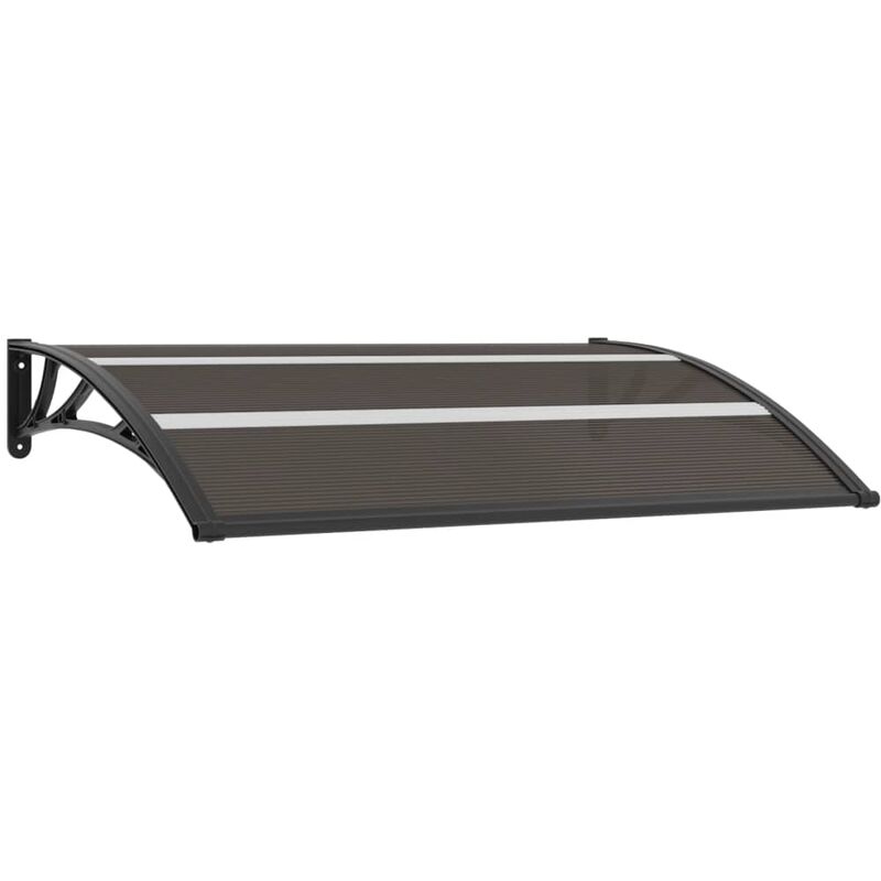 Auvent de porte Noir 150x80 cm PC
