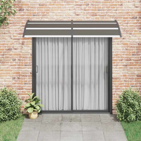 Auvent de porte Noir 240 x 100 cm PC