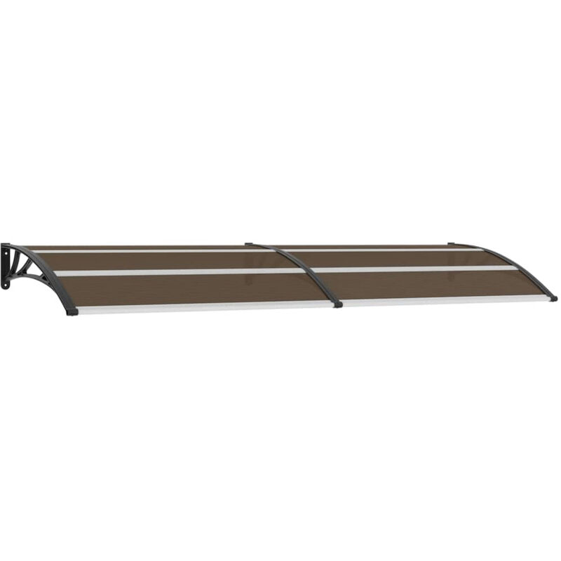 Auvent de porte Noir 300 x 100 cm Plastique