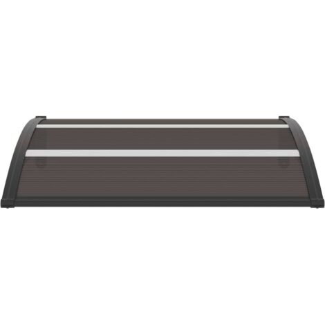 Auvent de porte  Store extérieur  Marquise  Brise-soleil Noir 120x80 cm PC XRYJX908954