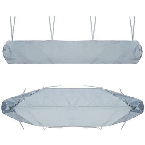 Auvent DeTerrasse, De Terrasse De Rangement Housse Auvent, Protection La Neige Anti-poussiere en Imperméable(2m,Silver)