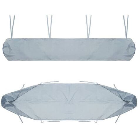 Auvent DeTerrasse, De Terrasse De Rangement Housse Auvent, Protection La Neige Anti-poussiere en Imperméable(2m,Silver)