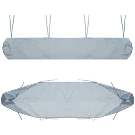 Auvent DeTerrasse, De Terrasse De Rangement Housse Auvent, Protection La Neige Anti-poussiere en Imperméable(3m,Silver)