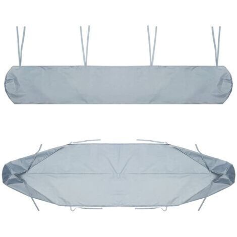 Auvent DeTerrasse, De Terrasse De Rangement Housse Auvent, Protection La Neige Anti-poussiere en Imperméable(3m,Silver)