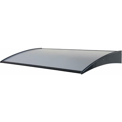Auvent en aluminium 140 cm – Couvercle en aluminium composite – Protection contre intempéries – Montage simple et rapide – Bricoshop24