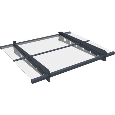 Auvent en métal Westmann Osta 100 Anthracite 100x80 cm