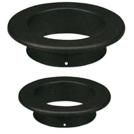 TUTTACASA auvent en porcelaine 15 cm noir pour tuyaux de poA le conduit de cheminA e