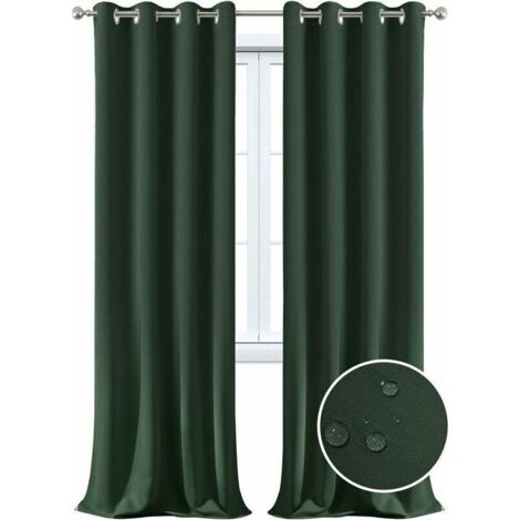 Auvent extérieur imperméable, isolation thermique, coupe-vent et occultant avec protection UV, convient aux jardins, pavillons, balcons, terrasses (vert, 1 pièce / 52 x 84 pouces)