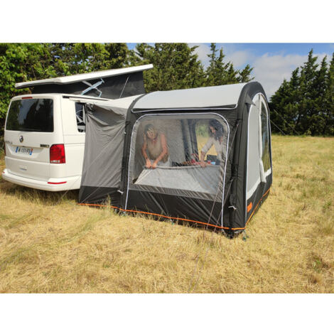 Auvent gonflable pour mini-van Tilia Air – Structure gonflable – Toit en toile polyester 220 g/m² – Dimensions 300 x 190 cm – Rideaux occultants – Soplair